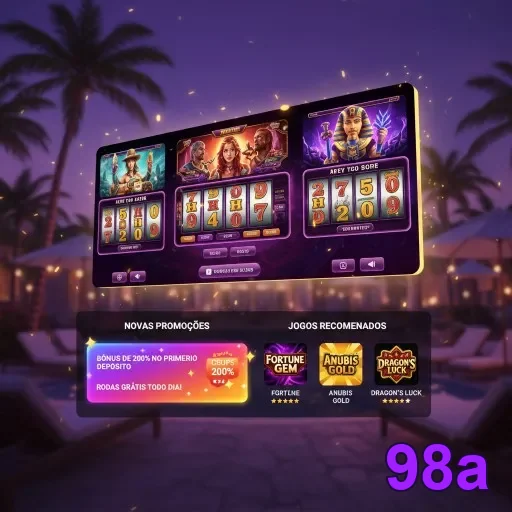 Ilustração de Acesse o aplicativo cassino 98a com segurança e agilidade