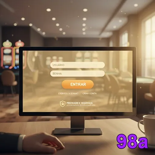 Ilustração de Acesse o aplicativo cassino 98a com segurança e agilidade