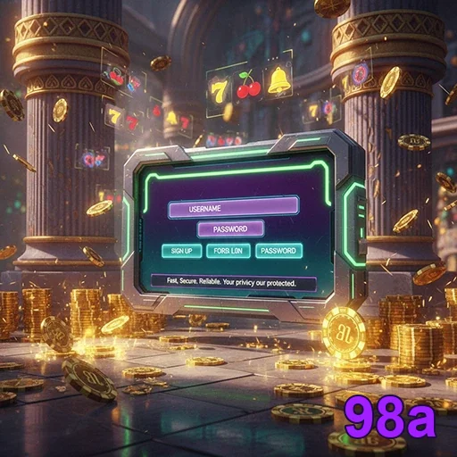 Ilustração de Acesse o aplicativo cassino 98a com segurança e agilidade