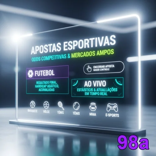 Ilustração de Explore as Odds Altas da 98a em Apostas Esportivas