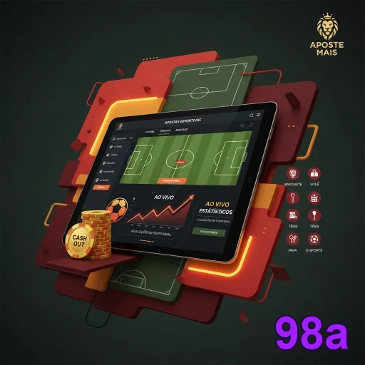 Ilustração de Explore as Odds Altas da 98a em Apostas Esportivas