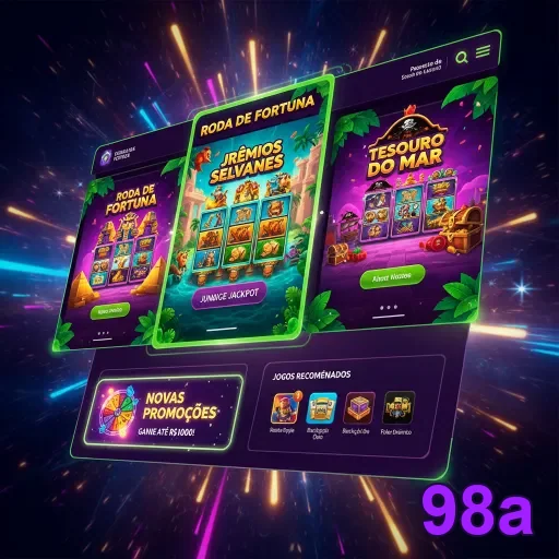 Ilustração de Acesse a plataforma de jogos segura da 98a com tecnologia avançada