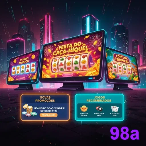 Ilustração de Explore as melhores promoções na 98a para jogabilidade única